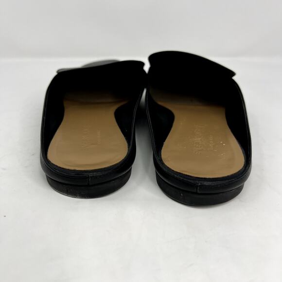 Everlane Slip On Flat Heel Mule Black - Picture 3 of 9